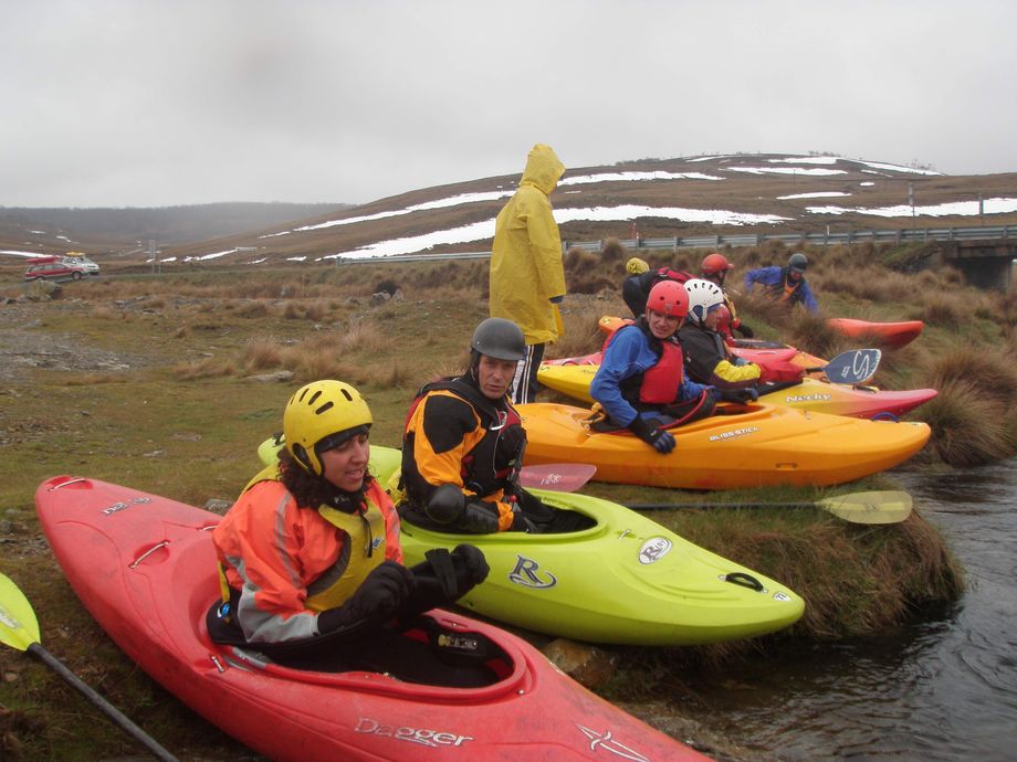Eucumbene River Snowy Mountains. cold winters paddle