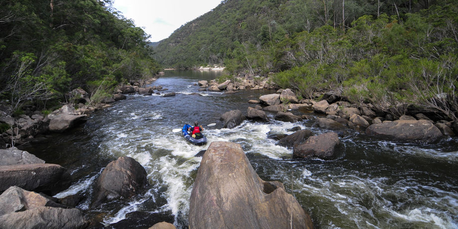 Packrafting at 0.85m. Colo River Packrafting Bob Turner's Track to Upper Colo