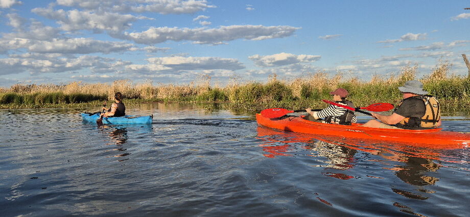 Macquarie Mashes tour in early spring 2025 open water paddling