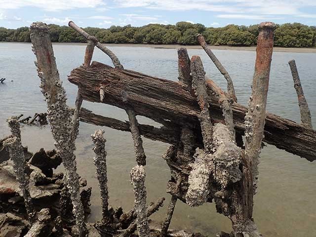 Dorothy H Stirling - detail from exposed hull