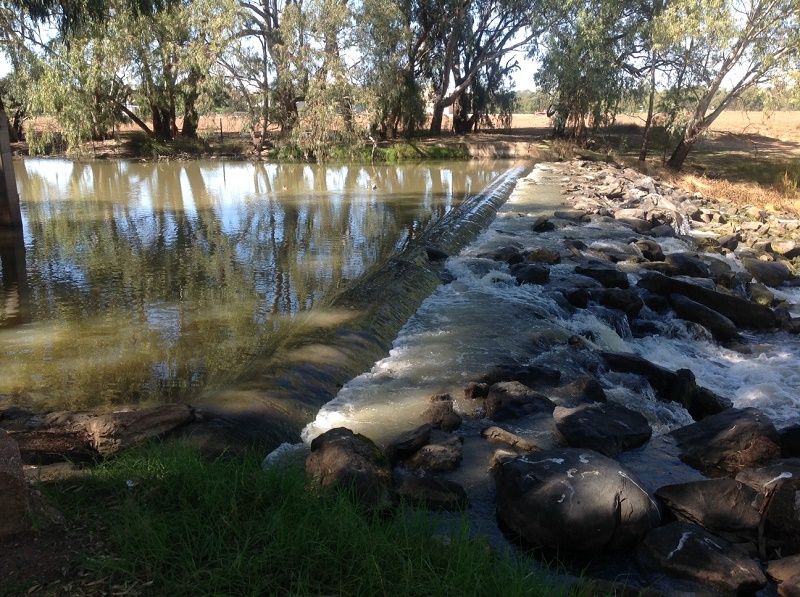 Goobank crk. Weir- Condobolin, April 2016
