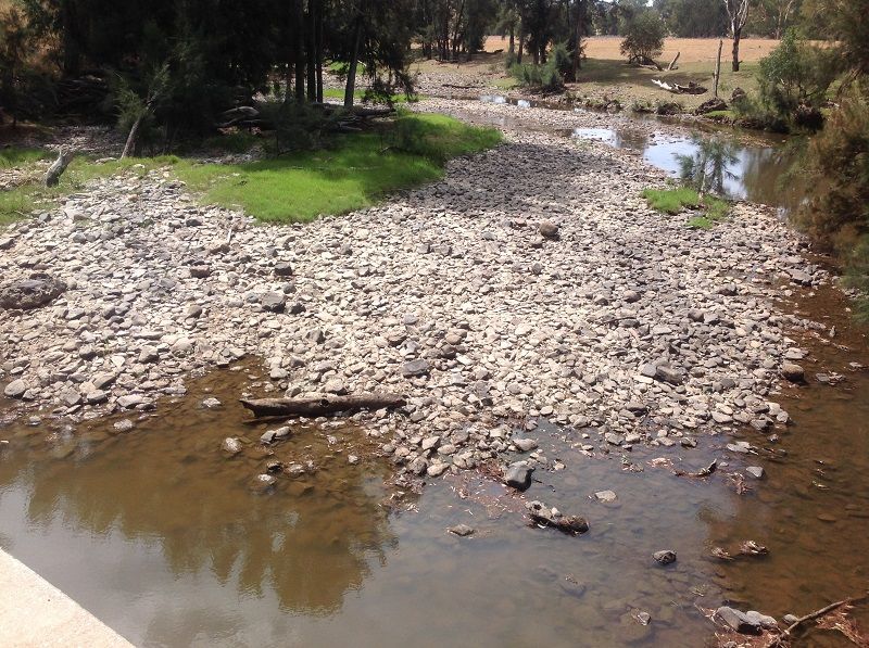 Lachlan river downstream of Reids Flat Bridge