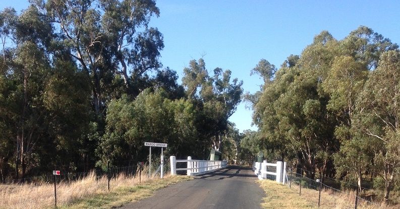 Lachlan river, Waroo bridge, Waroo bridge rd,