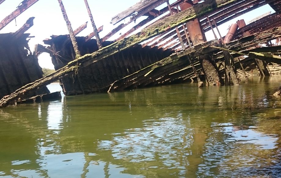 Inside the Santiago, looking towards the stern. Photo: I S Heard Sorry, the photo didn't load properly on your system