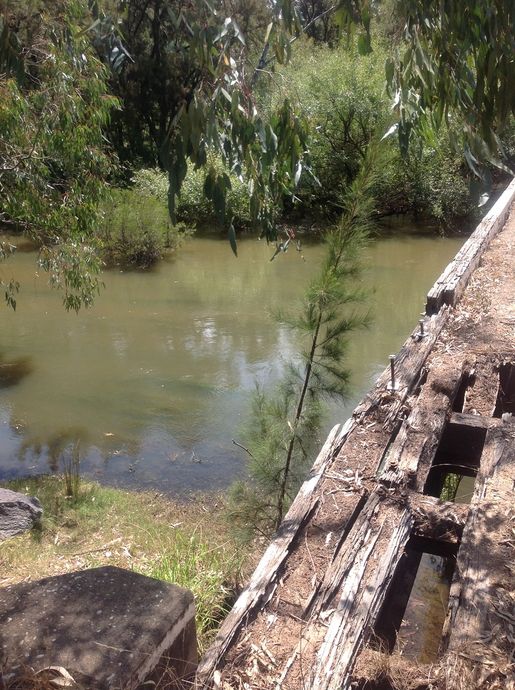 Lachlan river downstream of old Wyangala Bridge
