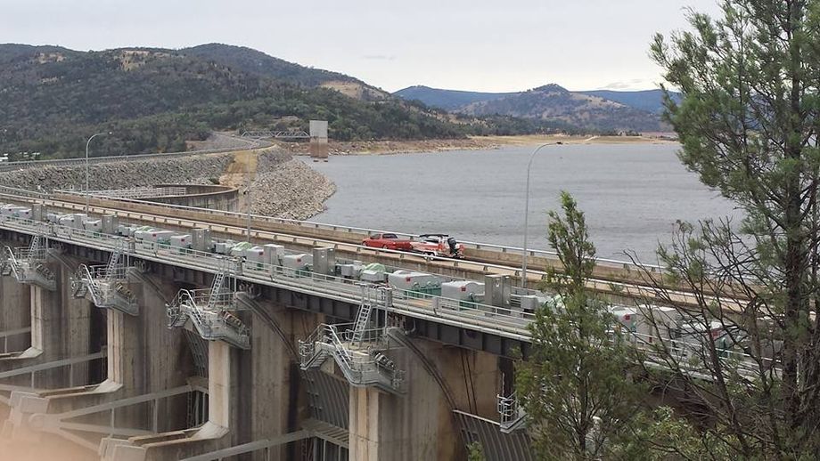Wyangala Dam wall